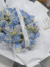 幽客玉品鲜花速递红玫瑰花束表白求婚送女友老婆生日礼物全国同城配送 33朵碎冰蓝玫瑰花束 实拍图