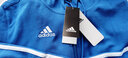 adidas 阿迪達斯衛衣男女士連帽外套運動(dòng)休閑經(jīng)典條紋上衣跑步訓練拉鏈開(kāi)衫外套 藍色(連帽)TR30J5-CBUW S（建議身高160-170厘米） 曬單實(shí)拍圖