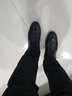 金利來(lái)（goldlion）高幫棉皮鞋男 冬季加絨保暖大棉鞋 男士加厚長(zhǎng)絨雕花布洛克皮棉靴 黑色 40 曬單實(shí)拍圖