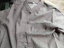 恒源祥中國(guó)風(fēng)亞麻唐裝男中老年人夏季短袖襯衫套裝棉麻爺爺爸爸夏裝漢服 深灰色【套裝】 2XL 185(建議165-180斤) 曬單實(shí)拍圖