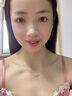 ZJUZ18K金摩登項鏈女彩金項鏈AU750轉(zhuǎn)運珠項鏈鎖骨鏈時尚飾品送女朋友 18K黃金色 曬單實拍圖