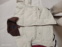 茵曼（INMAN）撞色翻領(lǐng)棉服外套2025秋季女裝新款加厚面包服短款大衣上衣 杏色 S 曬單實拍圖