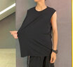 真維斯（Jeanswest）冰絲防曬速干背心男夏季砍袖網(wǎng)眼無(wú)袖T恤跑步薄款寬松運動(dòng)健身衣   深灰色(純色) 4XL (體重205-230斤) 曬單實(shí)拍圖