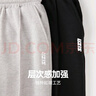 有志者（UZIS） 運動(dòng)褲男寬松束腳褲加絨褲子籃球長(cháng)褲潮美式訓練衛褲 [切割1.0] 【針織束腳】 灰 加絨 2XL 曬單實(shí)拍圖