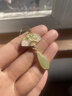 蔓笙新中式綠色水滴耳環(huán)女中國風(fēng)復古扇形無(wú)耳洞耳夾旗袍耳墜漢服耳飾 蚊香盤(pán)耳夾一對 曬單實(shí)拍圖
