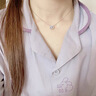 SAC七夕eidi純銀項(xiàng)鏈女士女生跳動(dòng)的心莫比烏斯生日禮物送女朋友閨蜜 FSFA藍(lán)色跳動(dòng)的心+禮盒 曬單實(shí)拍圖