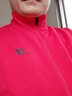 特步（XTEP）運動(dòng)服男款秋冬針織上衣立領(lǐng)開(kāi)衫衛衣休閑夾克外套 紅-常規-0047 M 曬單實(shí)拍圖