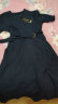 皮尔卡丹（pierre cardin） 连衣裙女夏季2024新款女装韩版收腰显瘦圆领工装短袖衬衫裙子女 藏蓝色 XL（建议115-125斤） 实拍图