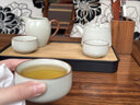 尚言坊汝窯茶具套裝整套帶茶盤(pán)高檔家用辦公茶壺茶杯泡茶功夫茶具套裝 1【6杯輕暢版】黃汝提梁壺 曬單實(shí)拍圖