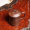 頤壺春宜興紫砂杯茶杯 純手工帶蓋高檔個(gè)人專(zhuān)用泡茶杯 原礦老紫泥竹段杯 竹段蓋杯 馬燕作品 400ml 曬單實(shí)拍圖