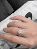蔓笙結(jié)婚戒指橢圓圍鑲奢華男女戒指情侶對戒婚禮交換儀式道具用品禮物 情侶一對【高檔禮盒】 曬單實拍圖