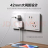 飛利浦（PHILIPS）開(kāi)關(guān)插座面板86型墻壁暗裝大間距斜五孔家用電工電料二三插座 一開(kāi)單控五孔 曬單實(shí)拍圖