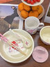 古杰士三麗鷗陶瓷碗奶油風(fēng)家用米飯碗奶黃碗盤餐具套裝一人食美樂(lè)蒂勺子 飯碗-4.6英寸-凱蒂貓 曬單實(shí)拍圖