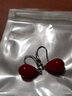 杜緹S925銀耳勾珍珠耳環(huán)韓版長(zhǎng)款 紅色新娘耳墜女簡(jiǎn)約氣質(zhì)耳飾品 紅色 曬單實(shí)拍圖