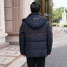 泰勒紳士 中老年羽絨服男短款加厚爸爸冬裝連帽外套 灰色 L/175建議115-135斤左右穿 曬單實(shí)拍圖