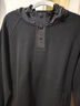 布先生插肩袖連帽衛衣2025秋華夫格肌理感口袋長(cháng)袖男PT15530 鋼琴黑 L (175) 曬單實(shí)拍圖