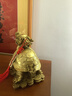 善揚黃銅龍龜擺件銅八卦龍頭龜擺件金錢(qián)龍龜家居辦公室客廳玄關(guān)裝飾品 金錢(qián)龍龜長(cháng)17cm-送五帝錢(qián)+底座 曬單實(shí)拍圖