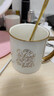 特美刻（TOMIC）馬克杯高顏值描金陶瓷杯創(chuàng)意情侶水杯牛奶咖啡杯子新婚禮物端午禮 白色300ml 曬單實拍圖