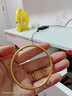 周大生實心古法黃金手鐲足金鐲子七夕禮物送女友54mm/24.49g 曬單實拍圖