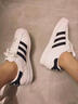 阿迪達(dá)斯 （adidas）運(yùn)動(dòng)鞋男鞋春季三葉草板鞋貝殼頭金標(biāo)女鞋小白鞋經(jīng)典輕便休閑板鞋 EG4958/白色金標(biāo) 38 曬單實(shí)拍圖