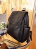 viney雙肩包女新款牛皮大容量初中高中大學(xué)生書(shū)包輕便百搭旅行時(shí)尚背包 【黑色】送老婆女朋友高級感實(shí)用 戶(hù)外出游高顏值通勤休閑旅游包 曬單實(shí)拍圖