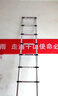 比力梯子加厚鋁合金多功能一字型伸縮梯竹節梯家用梯工程梯升降直梯 德標加強版 3.2米 曬單實(shí)拍圖