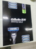吉列 鋒速3剃須刀片三層男士原裝刮胡刀剃須刀手動(dòng)須刨刀片 鋒速31刀架7刀頭+50克泡沫 曬單實(shí)拍圖