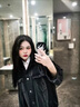 FSHE扎染牛仔外套女2025春秋新款酷鹽系少女時(shí)尚炸街慵懶風(fēng)寬松上衣女 黑色  禮 L （建議105-115斤） 曬單實(shí)拍圖