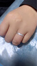 周六福（ZLF）PT950鉑金戒指男女款白金情侶對戒求婚指環(huán)愛無止境 17號-4.12g 曬單實拍圖