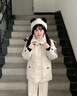 棉致高級(jí)感保暖加厚連帽工裝棉服女冬季新款派克服羽棉襖絨服棉衣外套 MS6805米白色【高品質(zhì)85】 L 105-130斤 曬單實(shí)拍圖
