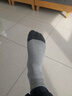 足力老人襪男四季款寬松透氣中筒爸爸純棉媽媽松口襪防臭襪 男襪灰色 均碼 9雙裝 曬單實(shí)拍圖