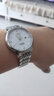 天王（TIAN WANG）手表男士自動(dòng)機械表定制刻字時(shí)尚商務(wù)女國表鋼帶防水情人節禮物 白色鋼帶女表5876 曬單實(shí)拍圖