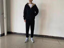 拼富鹿 秋冬季衛(wèi)衣男加絨連帽衛(wèi)衣套裝男情侶衛(wèi)衣冬裝套男裝羊羔絨衛(wèi)衣休閑套裝厚情侶裝衛(wèi)衣男套裝冬季 黑色 XL(推薦體重115-130斤) 曬單實拍圖