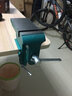 美科（MYTEC）桌虎鉗小型臺鉗帶臺砧家用臺虎鉗多功能平口鉗DIY夾具手工鐵砧子 大砧50mm【綠色款】 曬單實(shí)拍圖