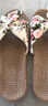 熙慕萊拖鞋女夏亞麻拖鞋女士家居鞋棉麻涼拖鞋女室內四季厚底 33款粉紅色(女鞋) 26(39-40碼) 曬單實(shí)拍圖