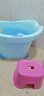.兒童泡澡桶寶寶嬰兒游泳桶洗澡沐浴桶小孩子可坐家用大號浴盆wj 加厚款—小號布魯蘭 曬單實拍圖