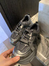 他她繁星女厚底增高運動(dòng)輕便休閑老爹鞋CY201AM5 槍/灰（絨里） 39 曬單實(shí)拍圖