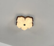 一格照明（YIGELIGHTING）全光譜中古風(fēng)復(fù)古主臥室吸頂燈兒童房臥室燈創(chuàng)意LED廣東燈具燈飾 全光譜_直徑40CM三色變光 曬單實(shí)拍圖