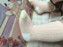 棉孖女寶寶襪子秋冬毛絨絨0-3歲嬰兒小童中筒襪珊瑚絨新生兒襪子加絨 小兔子乖乖 3雙 S（適合腳長(zhǎng)10-12cm）6-12月 曬單實(shí)拍圖