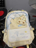 Zinke書(shū)包小學(xué)生女生高顏值三到六年級可愛(ài)初中生2024新款雙肩包背包 黃色（帶奶酪零錢(qián)包掛件） 曬單實(shí)拍圖