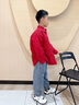 皮爾卡丹（pierre cardin）兒童裝男童拜年服唐裝外套2025新款國風(fēng)漢服蛇年秋冬季紅色本命年 中國紅 120 曬單實(shí)拍圖