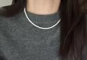 中國黃金淡水珍珠項鏈小米珠項鏈女實用生日禮物女送女友媽媽老婆紀念日 【京速達】小米珠珍珠項鏈 曬單實拍圖