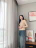 嫻妃百搭外穿針織衫女裝修身百搭長袖打底衫上衣時尚內(nèi)搭春秋新款毛衣 燕麥色 M 【建議90-105斤】 曬單實拍圖