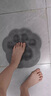 李紳衛生間搓腳墊洗腳神器浴室刷腳去死皮磨挫腳大號防滑懶人擦背吸盤(pán) 輕奢灰小貓爪【洗腳/搓腳/按摩】 曬單實(shí)拍圖