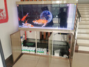 森森（SUNSUN）魚缸水族箱客廳免換水風(fēng)水家用金魚缸 1.5米長 41.6cm寬 時尚底濾(黑白灰可選) 曬單實(shí)拍圖