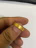 菜百首飾 黃金戒指 龍鳳喜字對戒活圈戒指男款 計價(jià) 約6.95克 曬單實(shí)拍圖