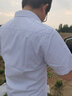左斯客免燙襯衫男士豎條紋短袖襯衣 男式夏季韓版標準型半袖襯衫  D08-6 XL 曬單實(shí)拍圖