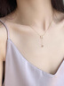 YaoYiZunh字母項(xiàng)鏈女純銀七夕情人節(jié)禮物高級(jí)設(shè)計(jì)感輕奢生日禮物送老婆 H字母項(xiàng)鏈-金色 曬單實(shí)拍圖