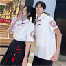 帛雷斯諾訂婚禮服男女套裝 情侶裝 訂婚宴新中式國(guó)風(fēng)大碼旗袍連衣裙領(lǐng)證夏 男款單件:白色上衣 S 曬單實(shí)拍圖