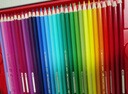輝柏嘉（Faber-castell）彩鉛水溶性彩鉛筆60色 彩色鉛筆 專業(yè)美術生繪畫筆套裝115965紅鐵盒裝美術寫生 曬單實拍圖